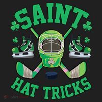 St Patrick's Day Hockey Saint Hat Tricks Shamrock Women's Sweatshirt thumb 2
