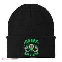 St Patrick's Day Hockey Saint Hat Tricks Shamrock Beanie thumb 0