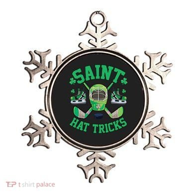 St Patrick's Day Hockey Saint Hat Tricks Shamrock Ornament