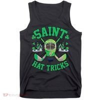 St Patrick's Day Hockey Saint Hat Tricks Shamrock Tank Top thumb 0