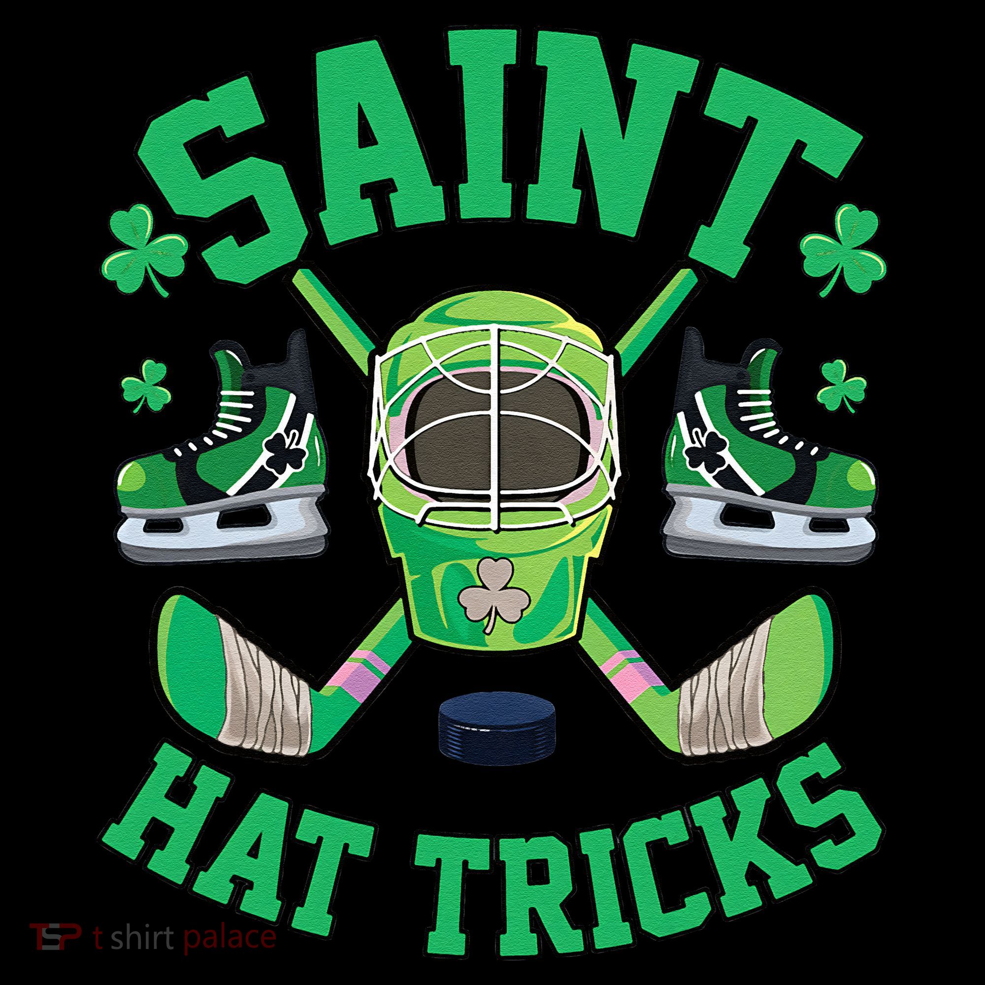 St Patrick's Day Hockey Saint Hat Tricks Shamrock Visor