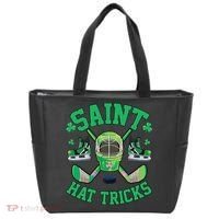 St Patrick's Day Hockey Saint Hat Tricks Shamrock Tote Bag thumb 0