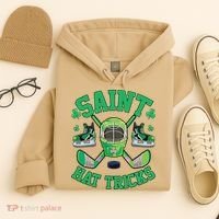 St Patrick's Day Hockey Saint Hat Tricks Shamrock Hoodie thumb 4
