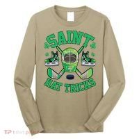 St Patrick's Day Hockey Saint Hat Tricks Shamrock Long Sleeve Shirt thumb 0