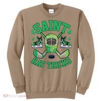 St Patrick's Day Hockey Saint Hat Tricks Shamrock Sweatshirt thumb 0