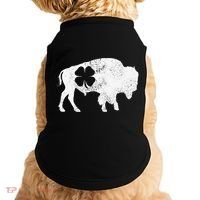 St Patrick's Day Green Shamrock Buffalo Bison Irish Saint Funny Doggie Tank thumb 0