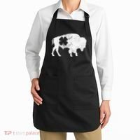 St Patrick's Day Green Shamrock Buffalo Bison Irish Saint Funny Apron thumb 2