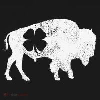 St Patrick's Day Green Shamrock Buffalo Bison Irish Saint Funny Bucket Hat thumb 4