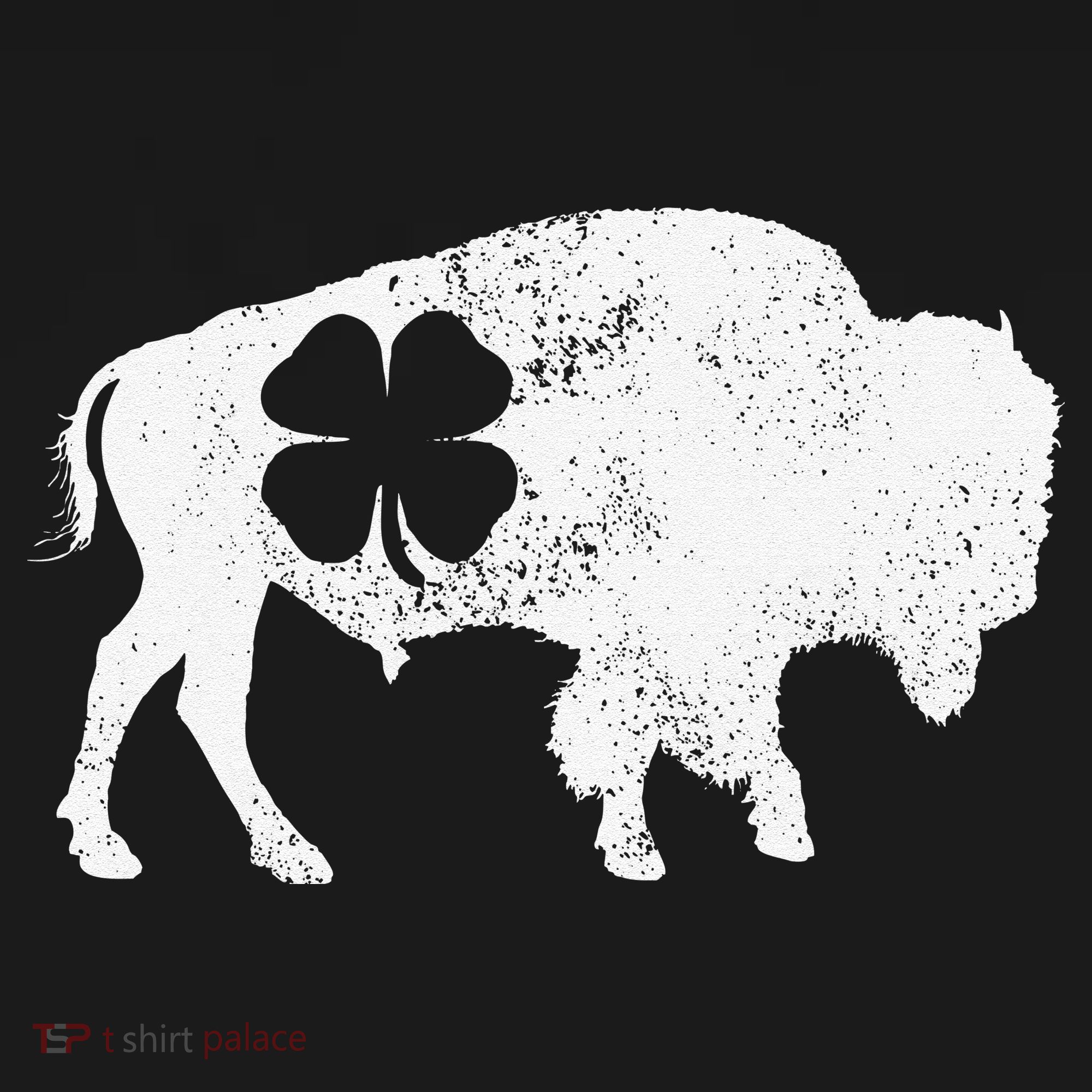 St Patrick's Day Green Shamrock Buffalo Bison Irish Saint Funny Bucket Hat