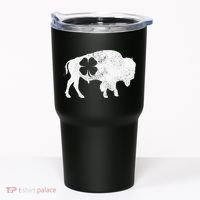 St Patrick's Day Green Shamrock Buffalo Bison Irish Saint Funny Tumbler thumb 0
