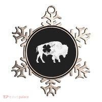 St Patrick's Day Green Shamrock Buffalo Bison Irish Saint Funny Ornament thumb 0