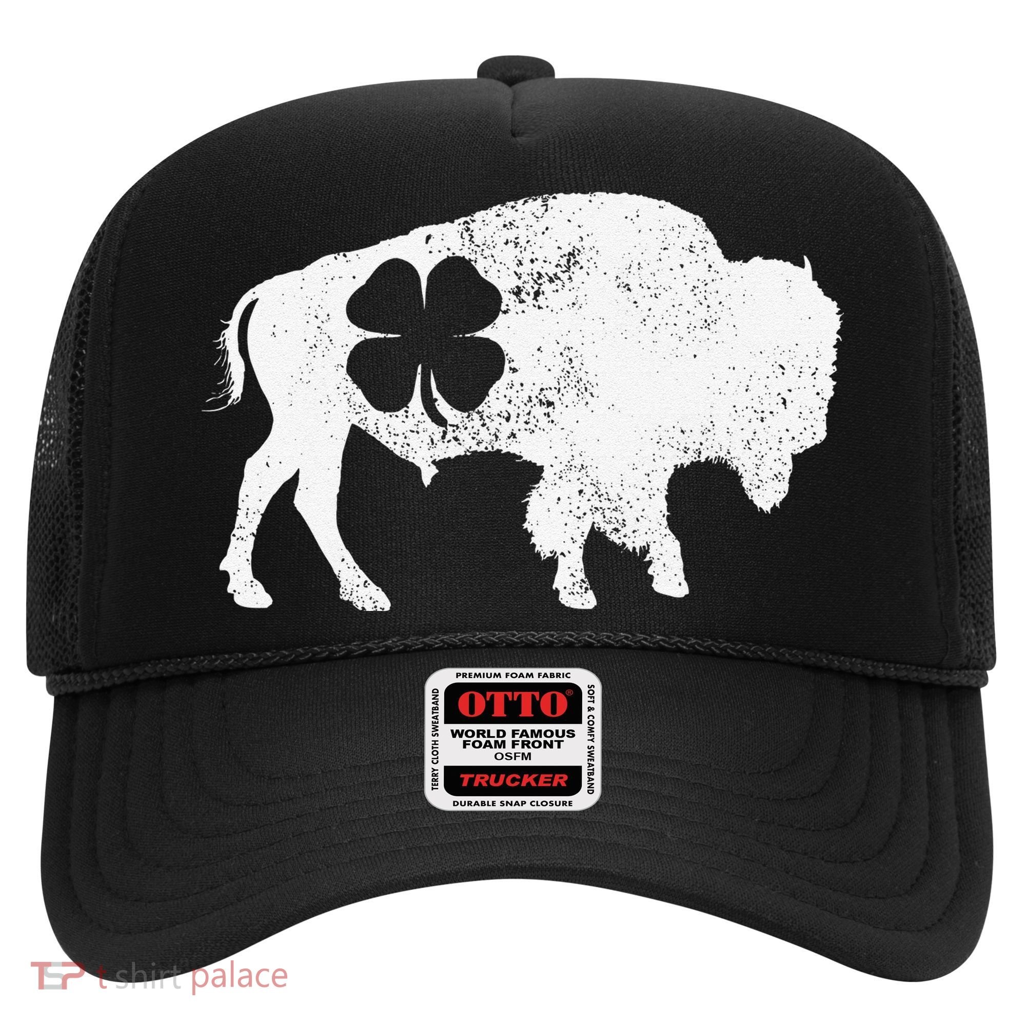 St Patrick's Day Green Shamrock Buffalo Bison Irish Saint Funny Hat