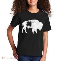 St Patrick's Day Green Shamrock Buffalo Bison Irish Saint Funny Kids T-Shirt thumb 2