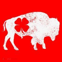 St Patrick's Day Green Shamrock Buffalo Bison Irish Saint Funny Santa Hat thumb 1