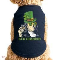 St Patricks Day, Ben Drankin, Funny St Patricks Day, St Patricks Day Drinking Doggie Tank thumb 0