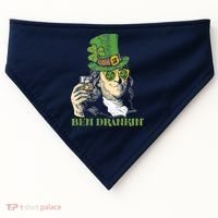 St Patricks Day, Ben Drankin, Funny St Patricks Day, St Patricks Day Drinking USA-Made Doggie Bandana thumb 0