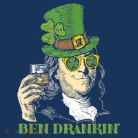 St Patricks Day, Ben Drankin, Funny St Patricks Day, St Patricks Day Drinking Apron thumb 3