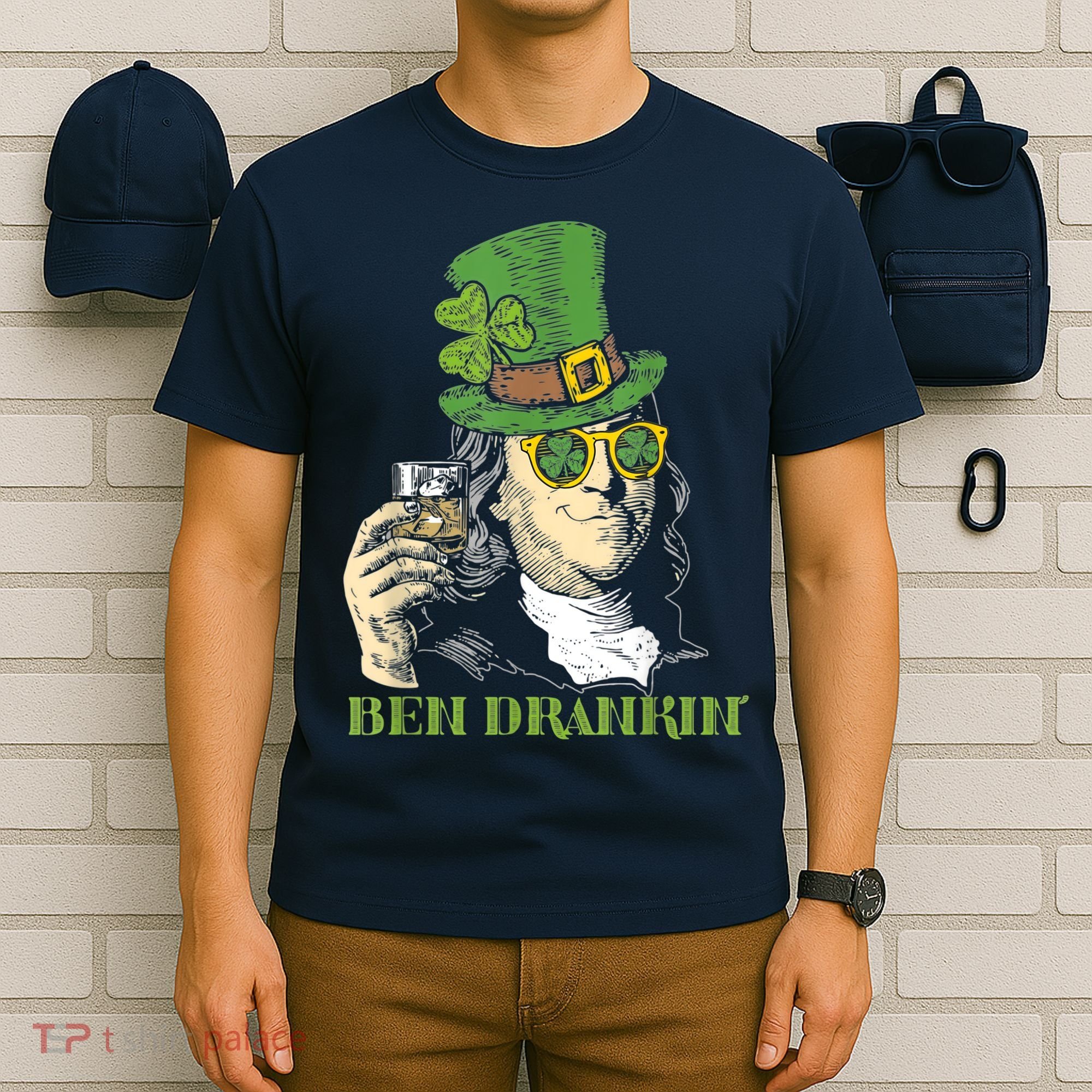 St Patricks Day, Ben Drankin, Funny St Patricks Day, St Patricks Day Drinking T-Shirt