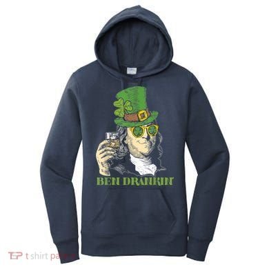 St Patricks Day, Ben Drankin, Funny St Patricks Day, St Patricks Day Drinking Women's Hoodie