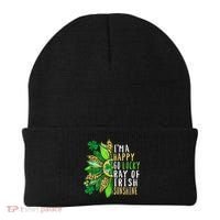 St. Patricks Day Sunflower Happy Go Lucky Ray Irish Sunshine Beanie thumb 0