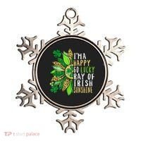 St. Patricks Day Sunflower Happy Go Lucky Ray Irish Sunshine Ornament thumb 0