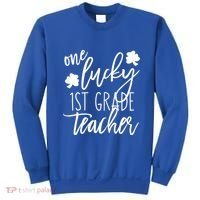 St Patricks Day One Lucky First Grade Teacher St Pattys Day Sweatshirt thumb 0