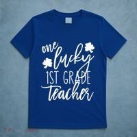 St Patricks Day One Lucky First Grade Teacher St Pattys Day T-Shirt thumb 5