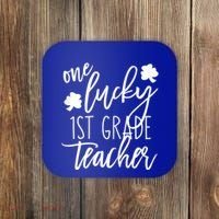 St Patricks Day One Lucky First Grade Teacher St Pattys Day Coaster thumb 0