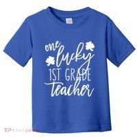St Patricks Day One Lucky First Grade Teacher St Pattys Day Toddler T-Shirt thumb 0