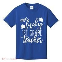 St Patricks Day One Lucky First Grade Teacher St Pattys Day Kids T-Shirt thumb 0