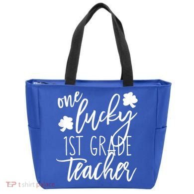 St Patricks Day One Lucky First Grade Teacher St Pattys Day Tote Bag