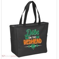 St. Patrick's Day Dibs On The Redhead Tote Bag thumb 2
