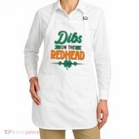 St. Patrick's Day Dibs On The Redhead Apron thumb 2
