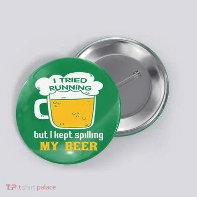 St Patrick's Day Drinking Button