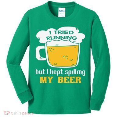 St Patrick's Day Drinking Kids Long Sleeve Shirt