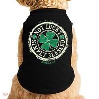 St. Patrick's Day Not Lucky Simply Blessed Romans 4 78 Doggie Tank thumb 0