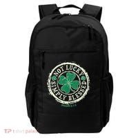St. Patrick's Day Not Lucky Simply Blessed Romans 4 78 Backpack thumb 0