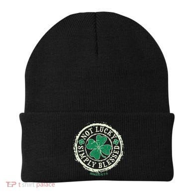 St. Patrick's Day Not Lucky Simply Blessed Romans 4 78 Beanie
