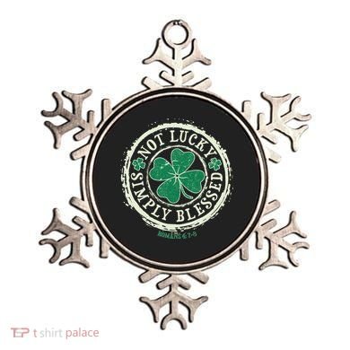 St. Patrick's Day Not Lucky Simply Blessed Romans 4 78 Ornament