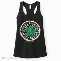 St. Patrick's Day Not Lucky Simply Blessed Romans 4 78 Women's Tank Top thumb 0