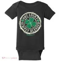 St. Patrick's Day Not Lucky Simply Blessed Romans 4 78 Baby Bodysuit thumb 0