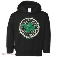 St. Patrick's Day Not Lucky Simply Blessed Romans 4 78 Toddler Hoodie thumb 0