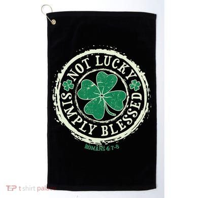 St. Patrick's Day Not Lucky Simply Blessed Romans 4 78 Golf Towel