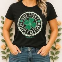St. Patrick's Day Not Lucky Simply Blessed Romans 4 78 Women's T-Shirt thumb 2