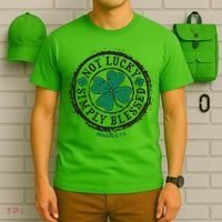 St. Patrick's Day Not Lucky Simply Blessed Romans 4 78 T-Shirt thumb 6