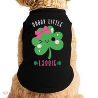 St Patricks Day Sassy Little Lassie Cute Funny Doggie Tank thumb 0