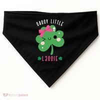 St Patricks Day Sassy Little Lassie Cute Funny USA-Made Doggie Bandana thumb 0