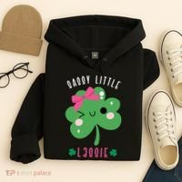 St Patricks Day Sassy Little Lassie Cute Funny Hoodie thumb 4