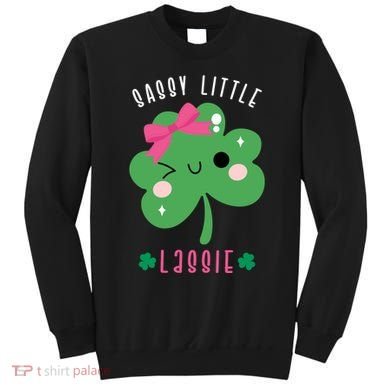 St Patricks Day Sassy Little Lassie Cute Funny Sweatshirt