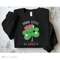 St Patricks Day Sassy Little Lassie Cute Funny Sweatshirt thumb 2